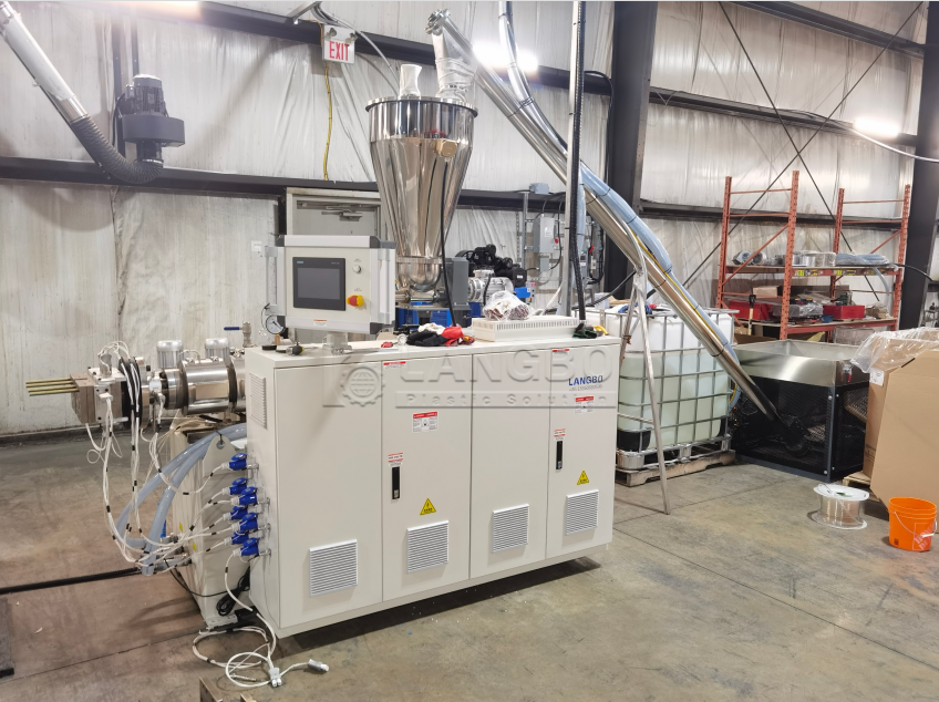 последний случай компании о PVC Electricity Cable Duct Extrusion Line in Canada
