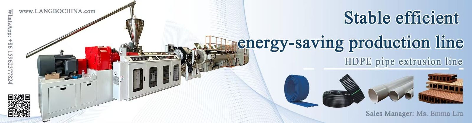 линия штранг-прессования трубы pe