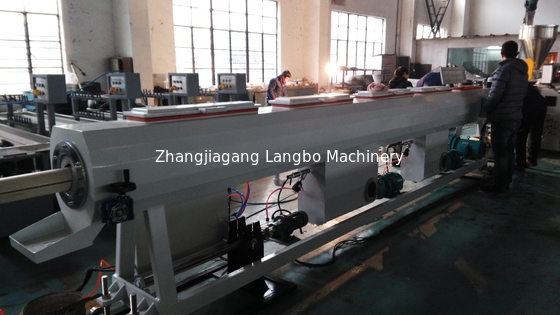 Двойная линия 16 до 630mm штрангпресса трубы PVC винта с 22 - сила 160KW