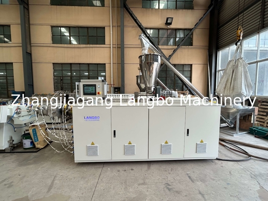 коническая двойная линия штранг-прессования трубы винта 55kw с выходом 400kg/h