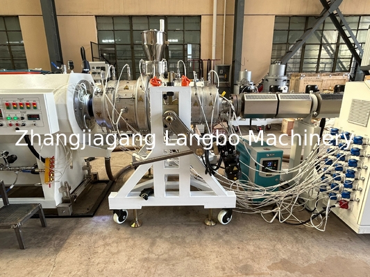 Простая работа Пластиковые HDPE PE трубы экструзионная машина Производственная линия