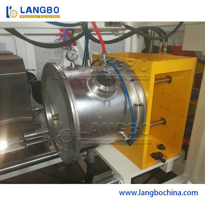 Машина для раструбовки ПВХ труб малого диаметра 16-50 мм с сенсорным управлением и одношнековым экструдером