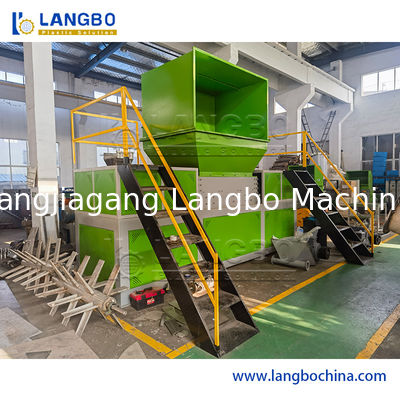 Отходы из пищевых продуктов/HDPE/LDPE/PP/PE Бутылки Фильмы Тканые пакеты/Флешки Скрап Дробление Мотья/Сжатие Шредерная машина