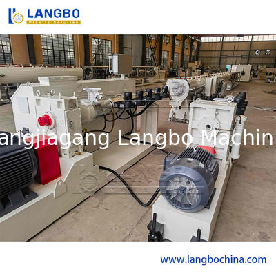 Оптовая линия экструзии труб из пластика PE HDPE PPR для водоснабжения, газа и нефти, одношнековый экструдер