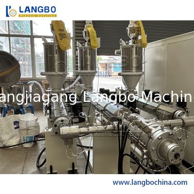 Разнослоистая линия 16mm до 63mm 180kg/PLC штранг-прессования трубы Ppr h Сименс