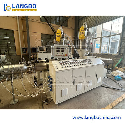 Линия экструзионной трубы PPR большого диаметра с скоростью производства 12 м/мин и управлением ПЛК SIEMENS