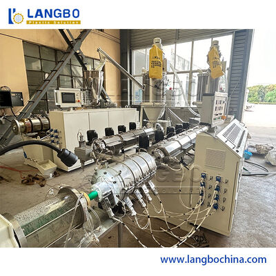 Линия экструзионной трубы PPR большого диаметра с скоростью производства 12 м/мин и управлением ПЛК SIEMENS