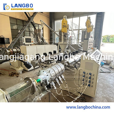 Линия экструзионной трубы PPR с производительностью 180 кг/ч выходной 3-слойной соэкструзией и управлением ПЛК SIEMENS