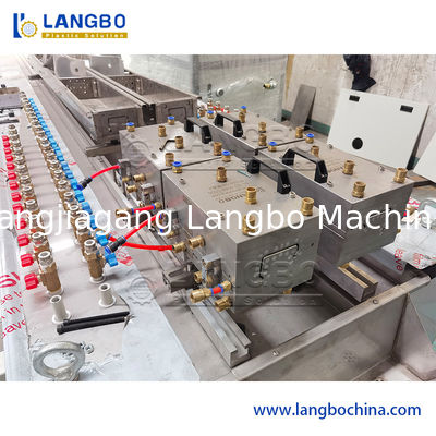 Линия штранг-прессования профиля ПВК 150КГ/Х с управлением экрана касания Пльк энергосберегающим