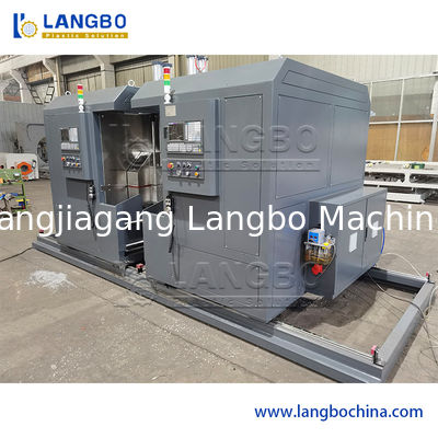 Машина для нанесения нитей на трубы из ПВХ с системой управления CNC/PLC диапазоном 16-160 мм и автоматическим центрированием и подачей