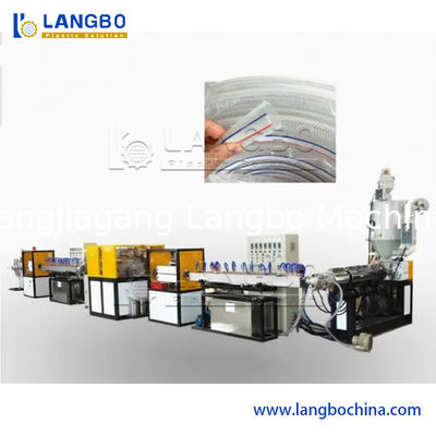 ПВХ нейлоновый оплетенный шланг 16-32 мм Экструдер Пластиковый ПВХ Мягкий Садовый Шланг Производство Водопроводная труба Трубопроводная машина