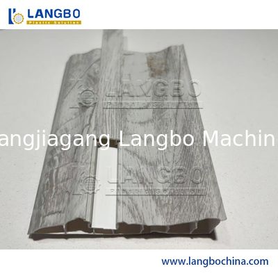 Double-screw PVC Profile Extrusion Line for Skirting Board and Decking with CE ISO Certification and Customized Voltage