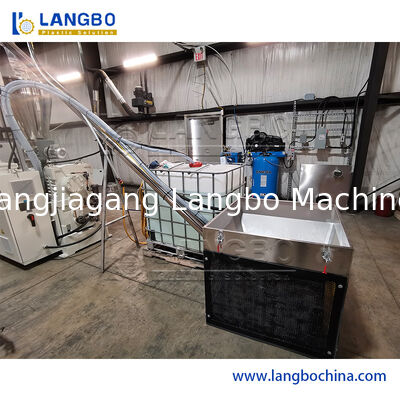 55/110 Conical Twin Screw Extruder PVC Profile Extrusion Line for 1180mm Cable Trunking with 22KW Motor Power