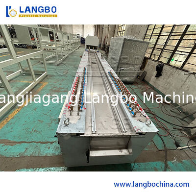 PVC Profile Extrusion Line with 55/110 Conical Twin Screw Extruder for 1180mm Cable Trunking and 22KW Motor Power