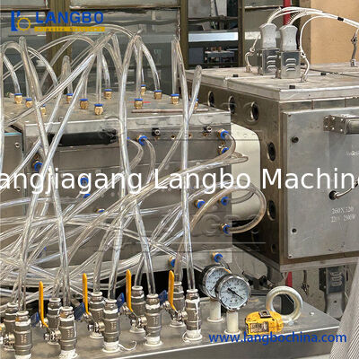 PP HDPE Mpp PE Пластиковая гофрированная композитная труба WPC Профиль экструдер Экструзионная машина Производственная линия