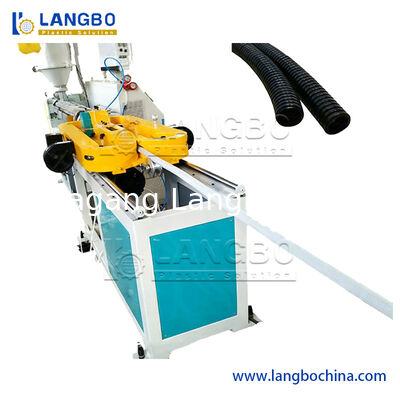 Линия экструзии труб из ПП, ПЭ, ПНД, ПВХ, ПА для подачи газа и воды, дренажа, электрических шлангов и трубок, линия экструзии однослойных гофрированных пластиковых труб