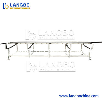 Экструзионная линия для производства пластиковых труб из полиэтилена большого диаметра с полыми стенками, двухшнековый экструдер