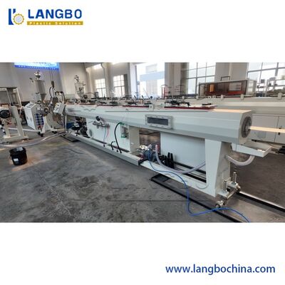 Экструзионная линия для производства ПЭ труб двойного/одинарного многослойного типа диаметром 75-315 мм / Экструдер для производства труб из ПНД / Линия для производства пластиковых труб