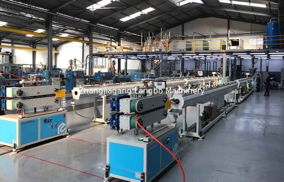 линия винт штранг-прессования продукции трубы PE 110mm PLC одиночный