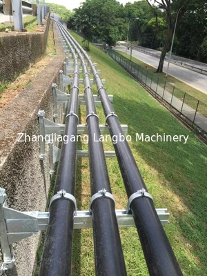 Линия экструзии труб PE HDPE с 11-метровым вакуумным баком и планетарным резчиком