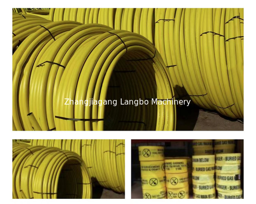 Штранг-прессование трубы PE газа HDPE делая линию 65mm полноавтоматический