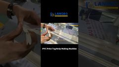 Автоматическая экструзионная машина для изготовления пластиковых полосок ценников для супермаркетов #ценник