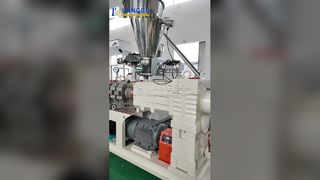 Экструзионная линия для производства труб из ПВХ, непрерывное производство и онлайн-контроль диаметра